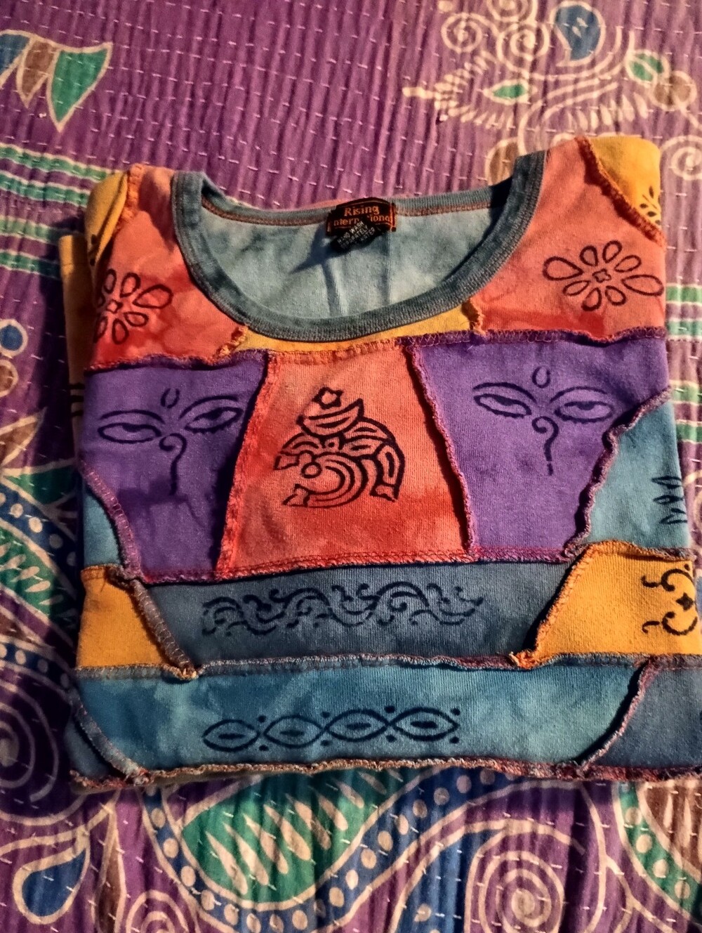 Rising International Light Patchwork Sweatshirt Material